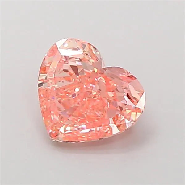 1.50ct Heart Lab Grown Diamond (Colour Fancy Vivid Pink, Clarity VS1, IGI Certified)