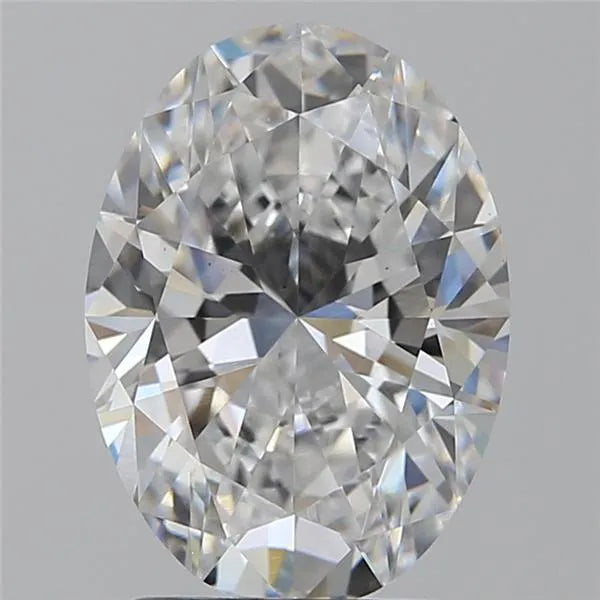 2.02ct Oval Lab Grown Diamond (Colour D, Clarity VS2, IGI Certified)