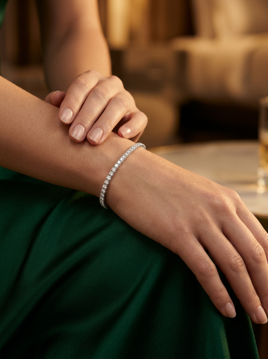 8.00tcw Round Diamond Tennis Bracelet