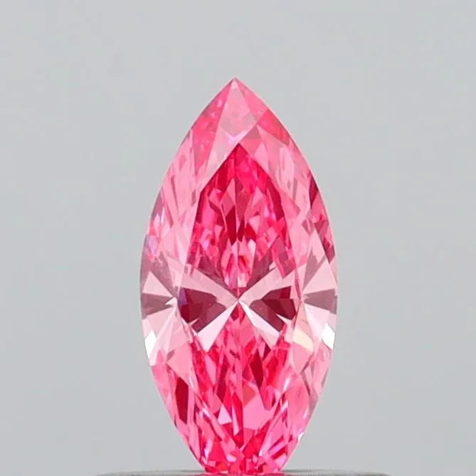 0.32ct Marquise Lab Grown Diamond (Colour Fancy Vivid Pink, Clarity VVS2, IGI Certified)