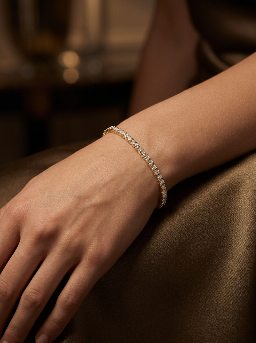 5.00tcw Round Diamond Tennis Bracelet