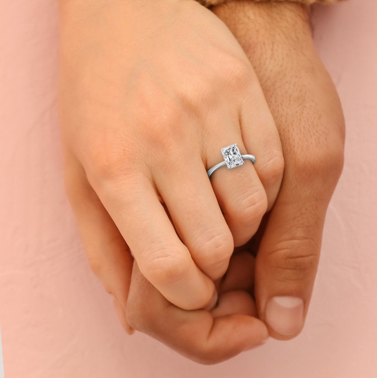 Belinda engagement ring in white gold