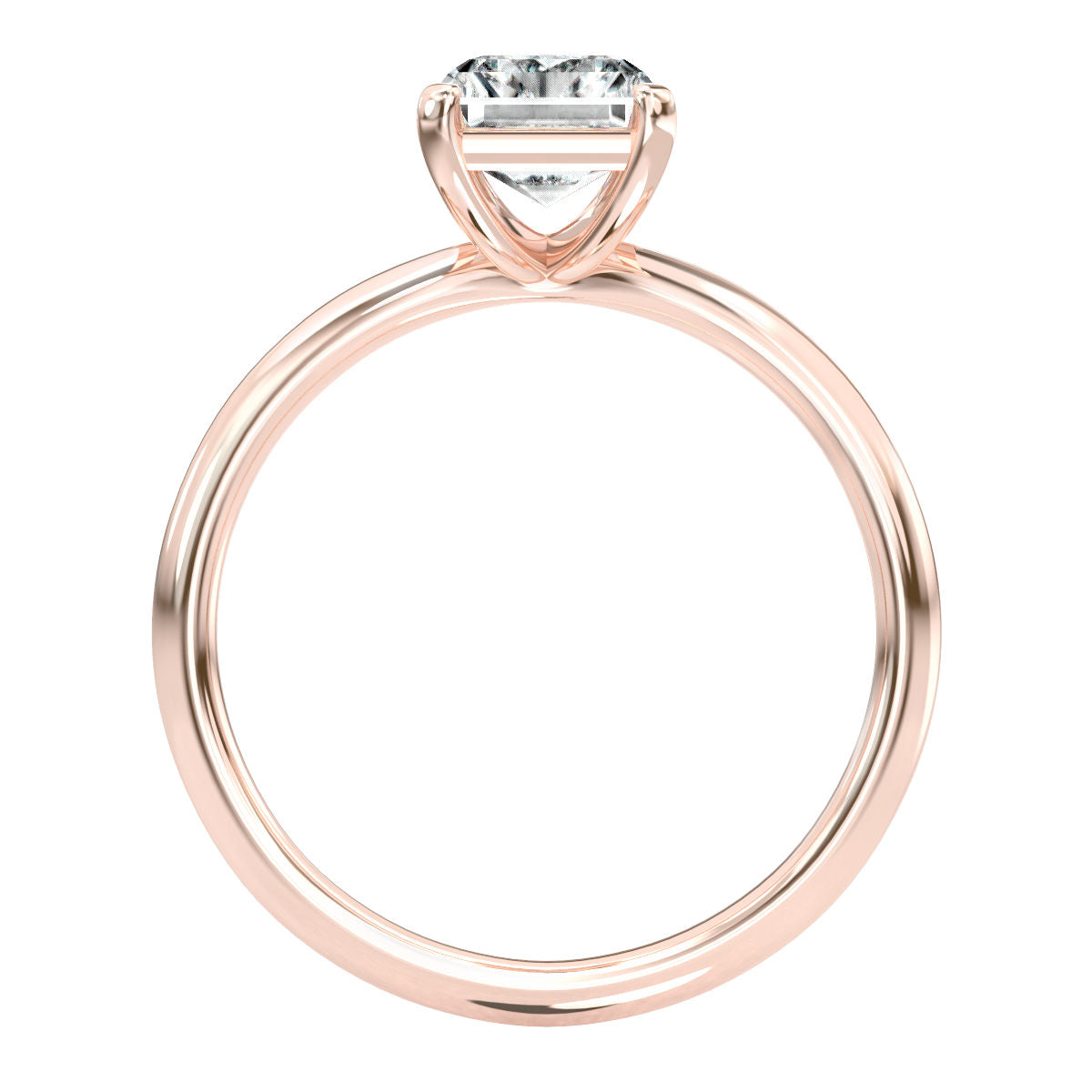 Ama engagement ring in rose gold