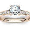 R001 Abia Engagement Ring In Rose Gold
