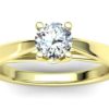 R003 Acadia Solitaire Engagement Ring In Yellow Gold