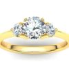 R004 Addisyn Engagement Ring In Yellow Gold