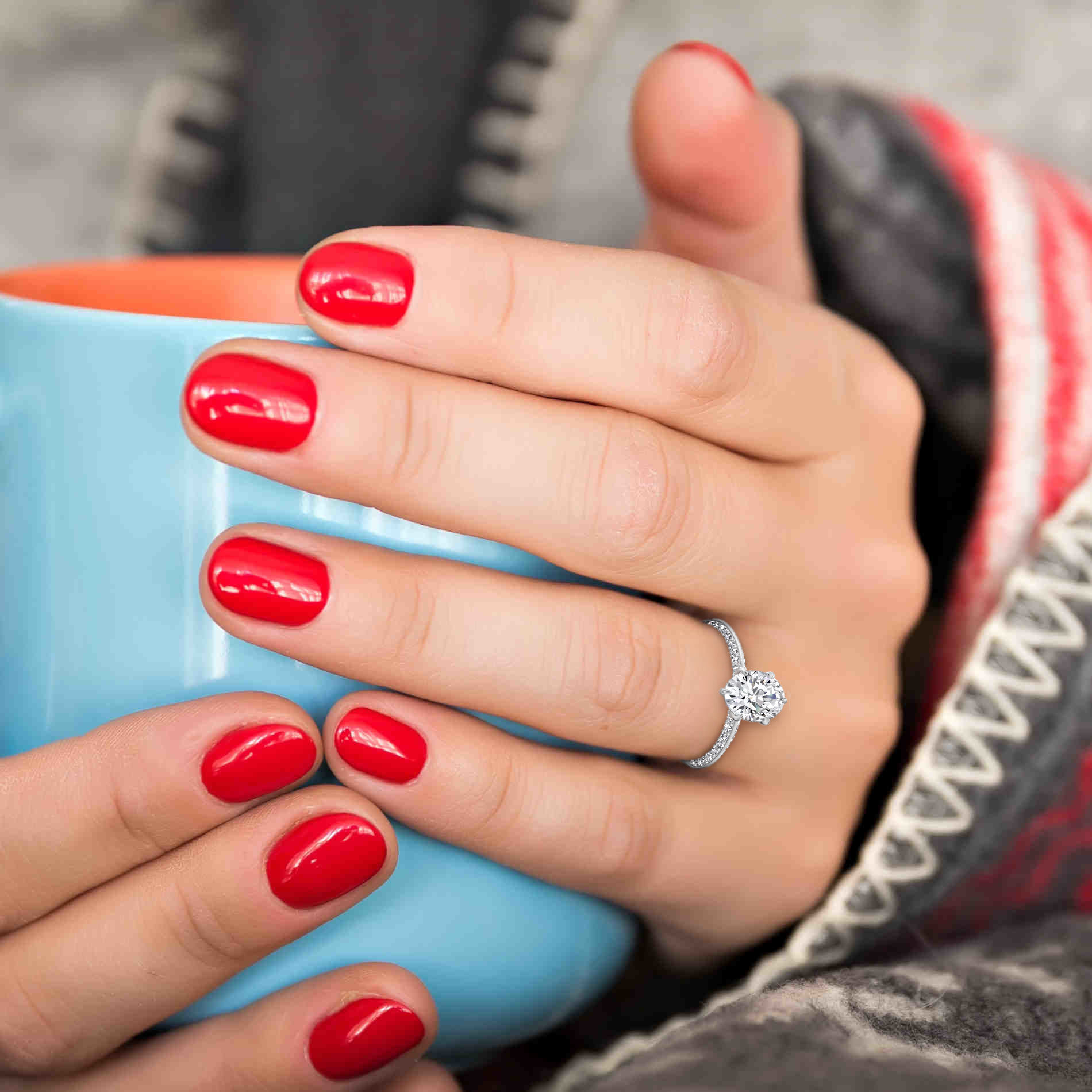 L0074 Alexis Accent Diamond Engagement Ring L0074 Alexis Accent Diamond Engagement Ring