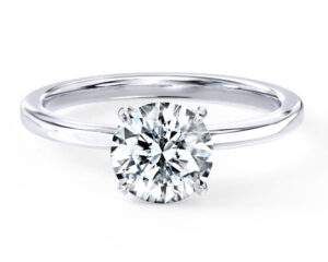 L0107 Aliza Soliltaire Diamond Engagement Ring in White gold Title