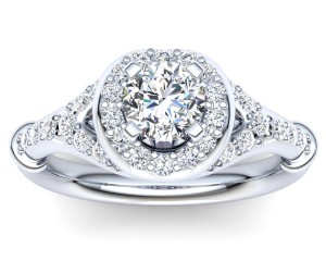 R025 Alima Diamond Engagement Ring