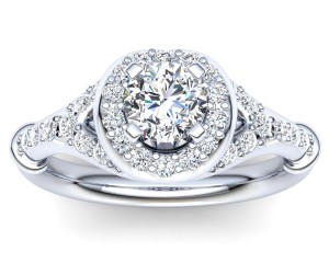 R025 Alima Diamond Engagement Ring