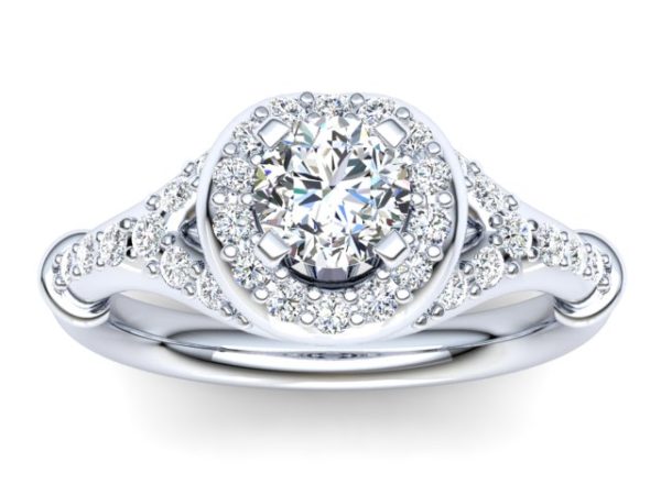 R025 Alima Diamond Engagement Ring