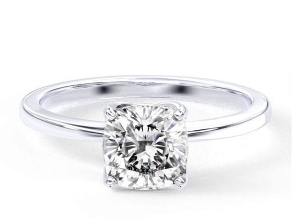 L0089 Aviva Solitaire Diamond Engagement RIng in White Gold Title