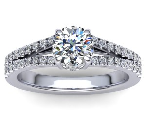R038 Amelia Pave Engagement Ring