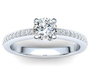 R043 Andrea Pave Engagement Ring