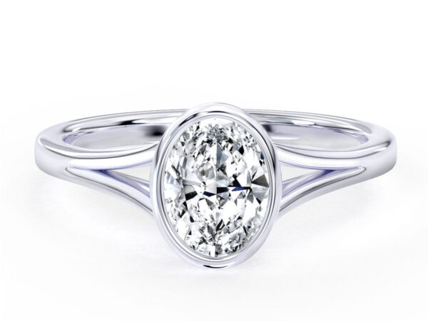 L0095 Aria Solitaire Engagement Ring in White Gold Title