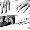 R080 Barbara Diamond Halo Engagement Ring On-Finger View