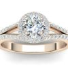 R089 Bea Rose Gold Engagement Ring pm