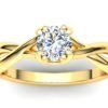 R090 Beatrice Engagement Ring in Yellow Gold
