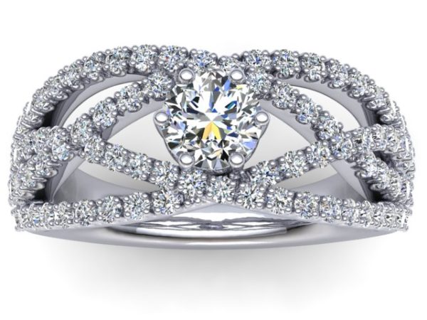 R099 Bennita Infinity Engagement Ring