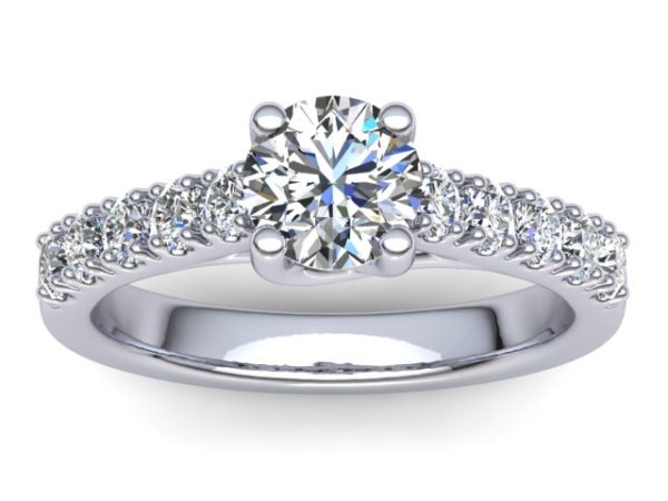 R101 Bella Pave Engagement Ring