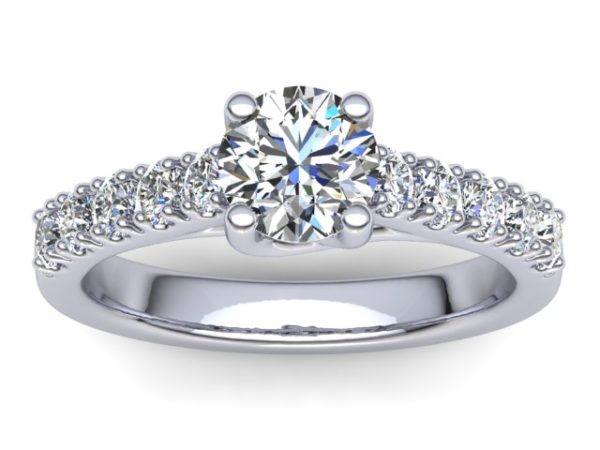 R101 Bella Pave Engagement Ring
