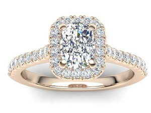 R119 Bianca Engagement Ring In Rose Gold