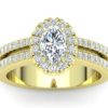 R120 Blakeley Oval Engagement Ring In Yellow Gold