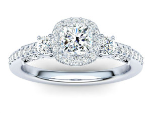 R133 Diana Trinity Diamond Engagement Ring