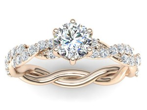 C001 Ebba Rose Gold Engagement Ring