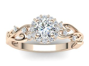 C011 Egypt Rose Gold Engagement Ring PM