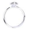 L0036 Eden Solitaire Diamond Engagement in White Gold Sideview