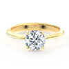L0036 Eden Solitaire Diamond Engagement in Yellow Gold