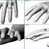 R147 Darlene Diamond Engagement Ring On Finger View