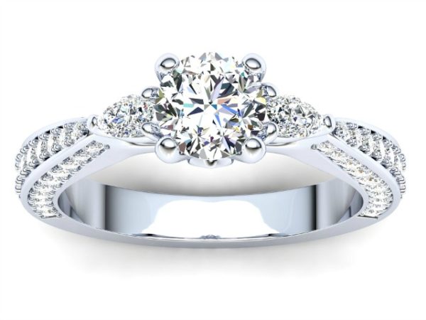 R155 Demi Diamond Engagement Ring