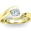 C014 Elaine Yellow Gold Engagement Ring