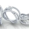 C020 Elena Criss-Cross Diamond Engagement Ring Group Shot