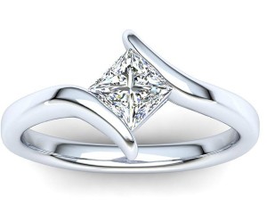 C021 Eleni Princess Cut Engagament Ring
