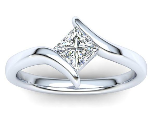 C021 Eleni Princess Cut Engagament Ring