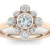 C023 Eleri Engagement Ring In Rose Gold