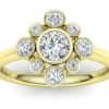 C023 Eleri Engagement Ring In Yellow Gold