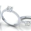 C027 Eliana Cushion Diamond Engagement Ring Group Shot