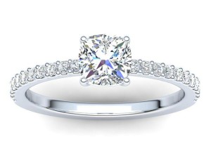 C027 Eliana Cushion Diamond Engagement Ring