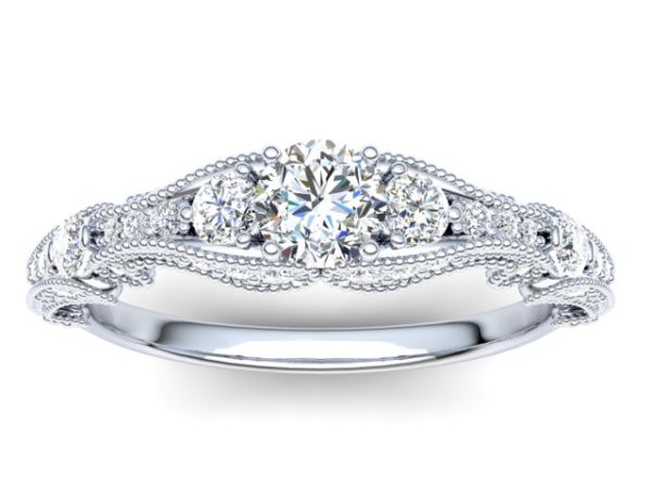 C030 Eliora Vintage Engagement Ring In