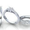 C031 Elisa Diamond Engagement Ring Group Shot