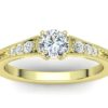 C031 Elisa Diamond Engagement Ring In Yellow Gold