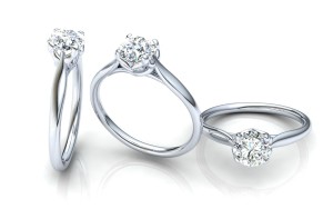 C049 Ellison Solitaire Engagement Ring Group Shot