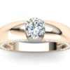 C063 Elya Diamond Engagement Ring In Rose Gold