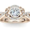 C068 Embeth Diamond Engagement Ring In Rose Gold