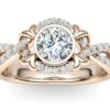 C068 Embeth Diamond Engagement Ring In Rose Gold