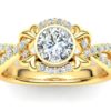 C068 Embeth Diamond Engagement Ring In Yellow Gold